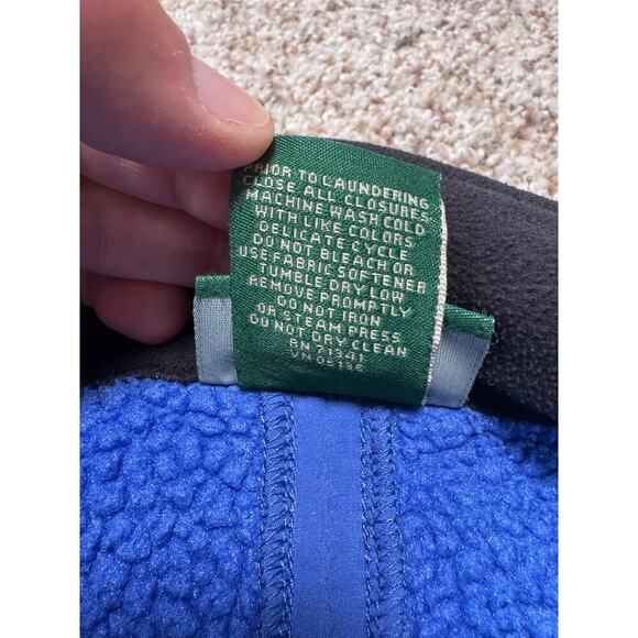 Vintage L.L. Bean Polartec women's Fleece/jacket/Sweater, Small; Blue; full zip - Picture 7 of 12